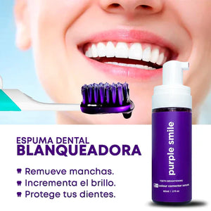 Crema dental morada