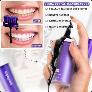 Crema dental morada